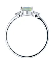 Женские Кольца_Серебро .925_ОПАЛ_Нанокристалл_4-Лазурит-Онлайн