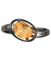 Женские Кольца_Серебро .925_ЦИТРИН__3-Лазурит-Онлайн