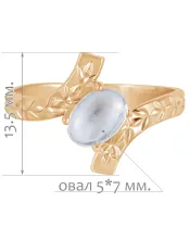 Женские Кольца_Серебро .925_ЛУННЫЙ КАМЕНЬ__2-Лазурит-Онлайн