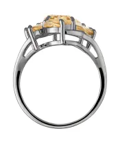 Женские Кольца_Серебро .925_ЦИТРИН__3-Лазурит-Онлайн