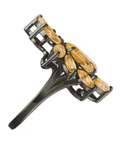 Женские Кольца_Серебро .925_ЦИТРИН__5-Лазурит-Онлайн