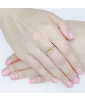 Женские Кольца_Серебро .925_ЦИТРИН__3-Лазурит-Онлайн