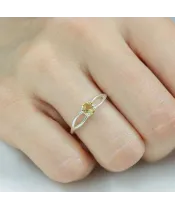 Женские Кольца_Серебро .925_ЦИТРИН__6-Лазурит-Онлайн