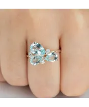 Женские Кольца_Серебро .925_ТОПАЗ_Нанокристалл_5-Лазурит-Онлайн