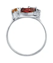 Женские Кольца_Серебро .925_ГРАНАТ_Нанокристалл_3-Лазурит-Онлайн