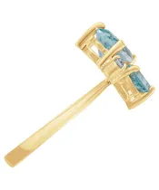 Женские Кольца_Серебро .925_ТОПАЗ_Нанокристалл_4-Лазурит-Онлайн