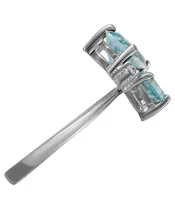 Женские Кольца_Серебро .925_ТОПАЗ_Нанокристалл_4-Лазурит-Онлайн