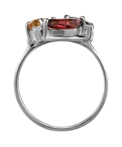 Женские Кольца_Серебро .925_ГРАНАТ_Нанокристалл_3-Лазурит-Онлайн