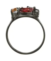 Женские Кольца_Серебро .925_ГРАНАТ_Нанокристалл_3-Лазурит-Онлайн