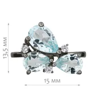 Женские Кольца_Серебро .925_ТОПАЗ_Нанокристалл_2-Лазурит-Онлайн