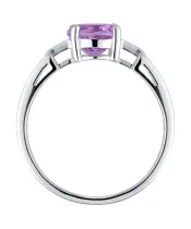 Женские Кольца_Серебро .925_АМЕТИСТ__4-Лазурит-Онлайн