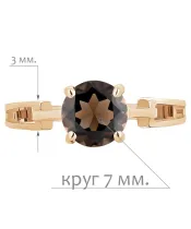 Женские Кольца_Серебро .925_РАУХТОПАЗ__2-Лазурит-Онлайн