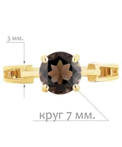 Женские Кольца_Серебро .925_РАУХТОПАЗ__2-Лазурит-Онлайн