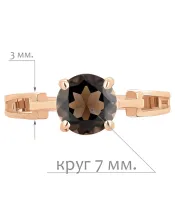 Женские Кольца_Серебро .925_РАУХТОПАЗ__2-Лазурит-Онлайн