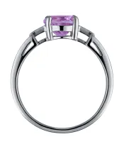 Женские Кольца_Серебро .925_АМЕТИСТ__4-Лазурит-Онлайн