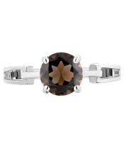 Женские Кольца_Серебро .925_РАУХТОПАЗ__3-Лазурит-Онлайн