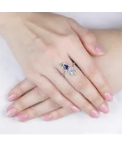 Женские Кольца_Серебро .925_ТОПАЗ__3-Лазурит-Онлайн