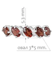 Женские Кольца_Серебро .925_ГРАНАТ__2-Лазурит-Онлайн