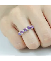 Женские Кольца_Серебро .925_АМЕТИСТ__6-Лазурит-Онлайн