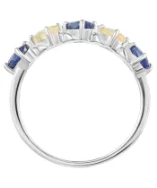 Женские Кольца_Серебро .925_САПФИР__3-Лазурит-Онлайн