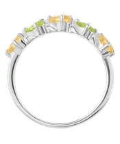 Женские Кольца_Серебро .925_ХРИЗОЛИТ__2-Лазурит-Онлайн