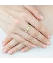 Женские Кольца_Серебро .925_ХРИЗОЛИТ__4-Лазурит-Онлайн