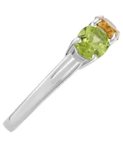 Женские Кольца_Серебро .925_ХРИЗОЛИТ__3-Лазурит-Онлайн