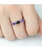 Женские Кольца_Серебро .925_АМЕТИСТ__6-Лазурит-Онлайн