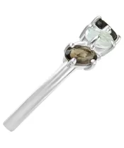 Женские Кольца_Серебро .925_РАУХТОПАЗ__4-Лазурит-Онлайн