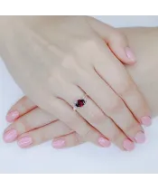 Женские Кольца_Серебро .925_ГРАНАТ__5-Лазурит-Онлайн