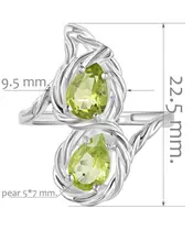 Женские Кольца_Серебро .925_ХРИЗОЛИТ__2-Лазурит-Онлайн