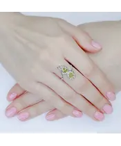 Женские Кольца_Серебро .925_ХРИЗОЛИТ__5-Лазурит-Онлайн