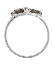 Женские Кольца_Серебро .925_РАУХТОПАЗ__3-Лазурит-Онлайн