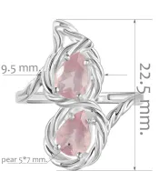 Женские Кольца_Серебро .925_КВАРЦ__2-Лазурит-Онлайн