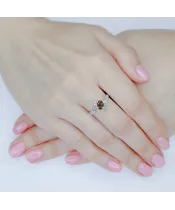 Женские Кольца_Серебро .925_РАУХТОПАЗ__5-Лазурит-Онлайн