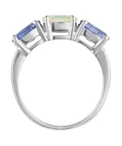 Женские Кольца_Серебро .925_ТАНЗАНИТ__3-Лазурит-Онлайн