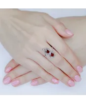 Женские Кольца_Серебро .925_ГРАНАТ__5-Лазурит-Онлайн