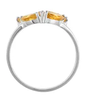 Женские Кольца_Серебро .925_ЦИТРИН__3-Лазурит-Онлайн