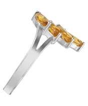 Женские Кольца_Серебро .925_ЦИТРИН__4-Лазурит-Онлайн