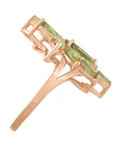 Женские Кольца_Серебро .925_ХРИЗОЛИТ__3-Лазурит-Онлайн