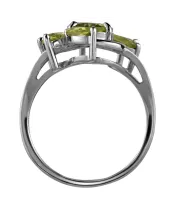 Женские Кольца_Серебро .925_ХРИЗОЛИТ__3-Лазурит-Онлайн