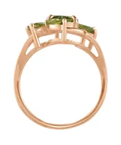 Женские Кольца_Серебро .925_ХРИЗОЛИТ__4-Лазурит-Онлайн