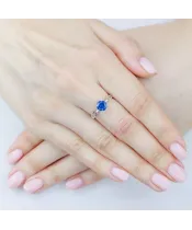 Женские Кольца_Серебро .925__Нанокристалл_5-Лазурит-Онлайн