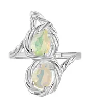 Женские Кольца_Серебро .925_ОПАЛ__2-Лазурит-Онлайн