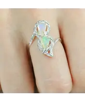 Женские Кольца_Серебро .925_ОПАЛ__6-Лазурит-Онлайн