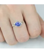 Женские Кольца_Серебро .925_ТАНЗАНИТ__6-Лазурит-Онлайн