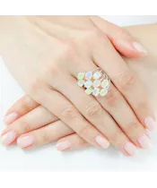 Женские Кольца_Серебро .925_ОПАЛ__5-Лазурит-Онлайн