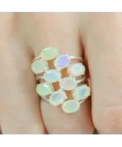 Женские Кольца_Серебро .925_ОПАЛ__6-Лазурит-Онлайн