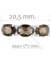 Женские Кольца_Серебро .925_РАУХТОПАЗ__2-Лазурит-Онлайн