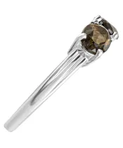 Женские Кольца_Серебро .925_РАУХТОПАЗ__4-Лазурит-Онлайн